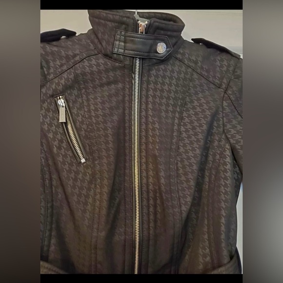MICHAEL MK Faux Leather
Belted Jacket - Picture 3 of 5